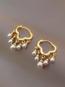 Copy of pearl hoop small -493