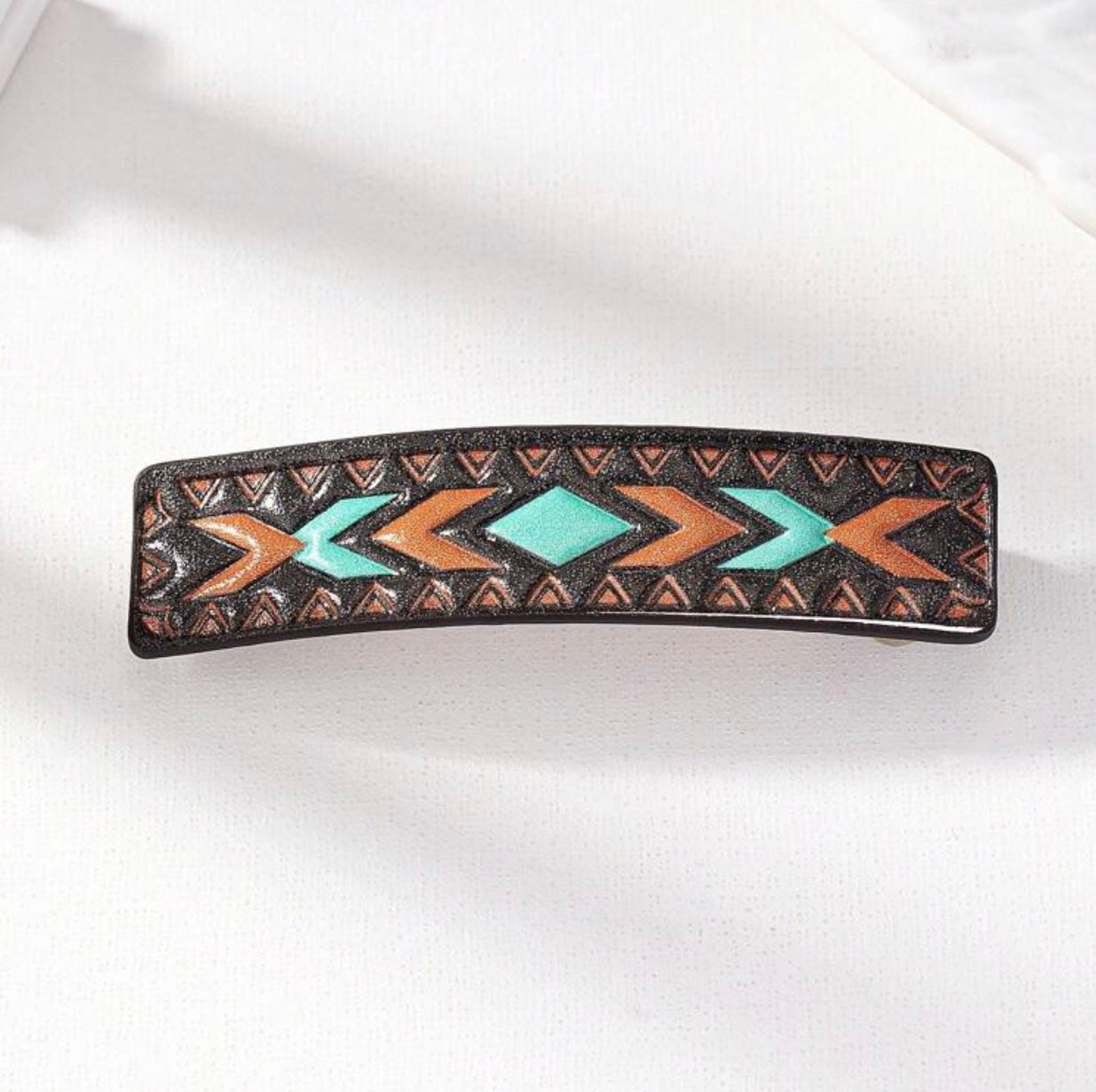 PU Leather Western Cowboy Hair Clip Claw