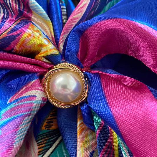 Pearl scarf ring