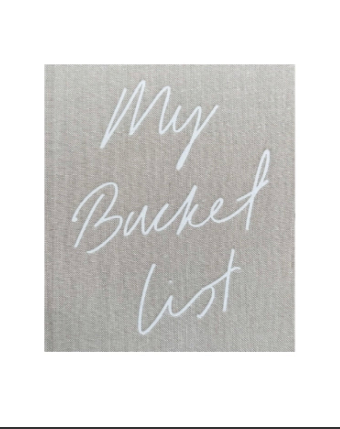 My Bucket List journal