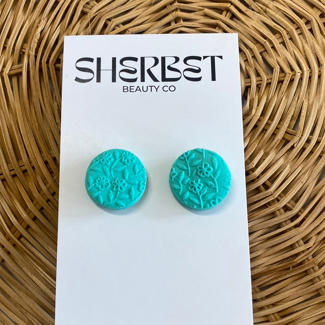 Sherbet Clay studs