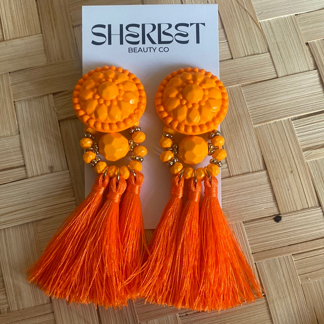 Orange tassel