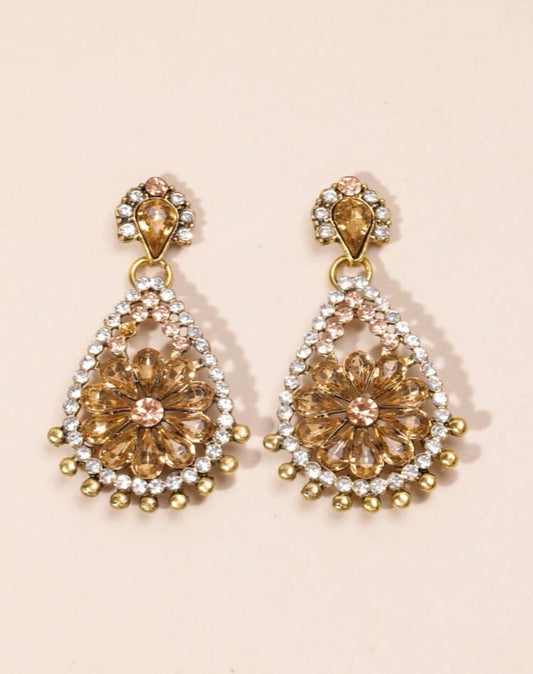 Water Drop Rhinestone earrings