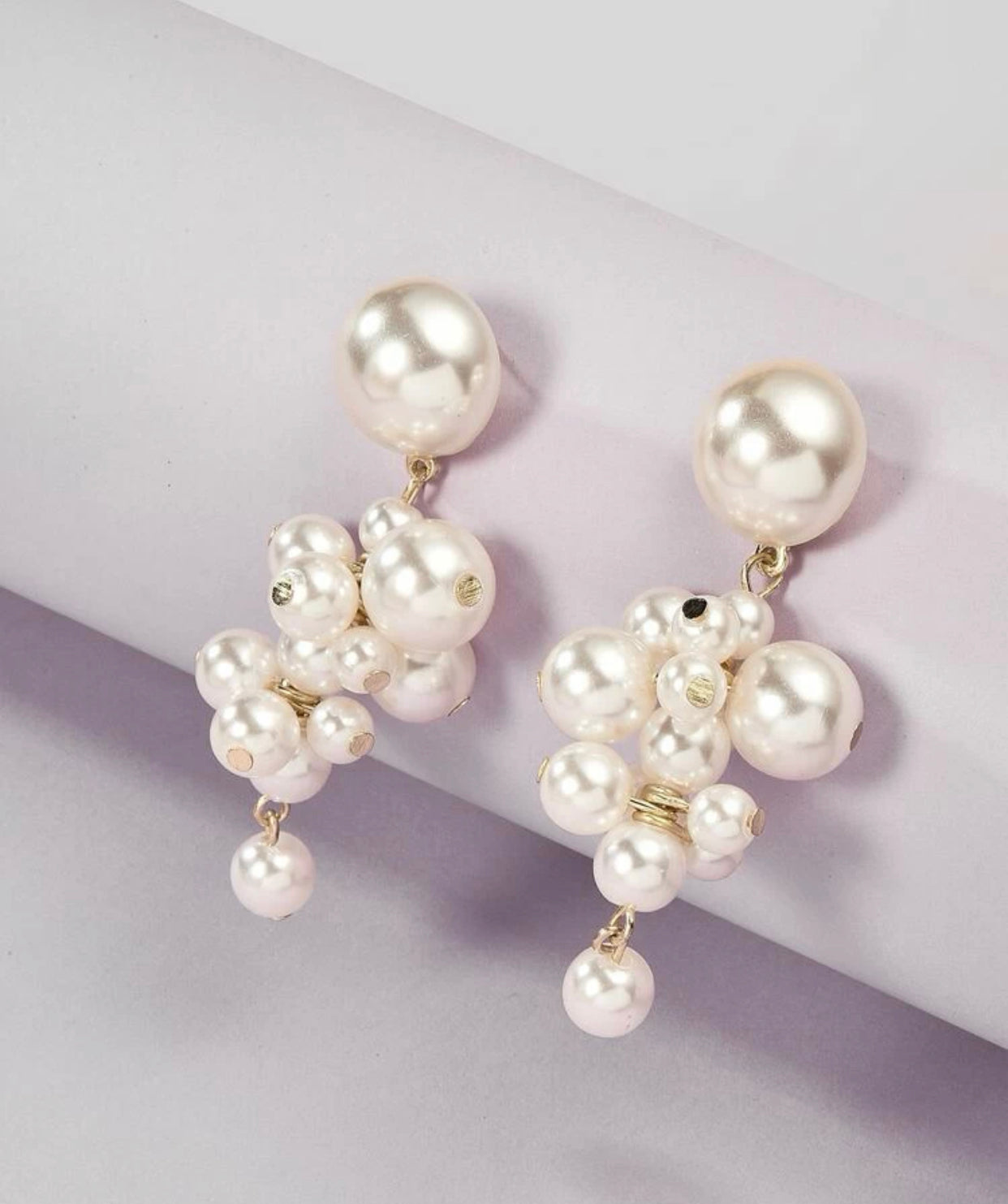 Faux Pearl Drop Earrings