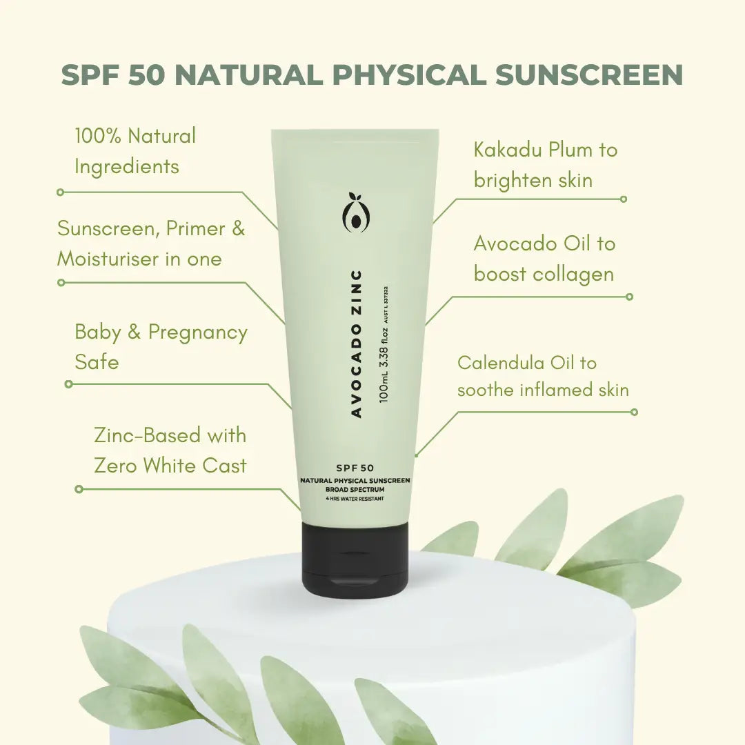 natural physical sunscreen from Avocado Zinc