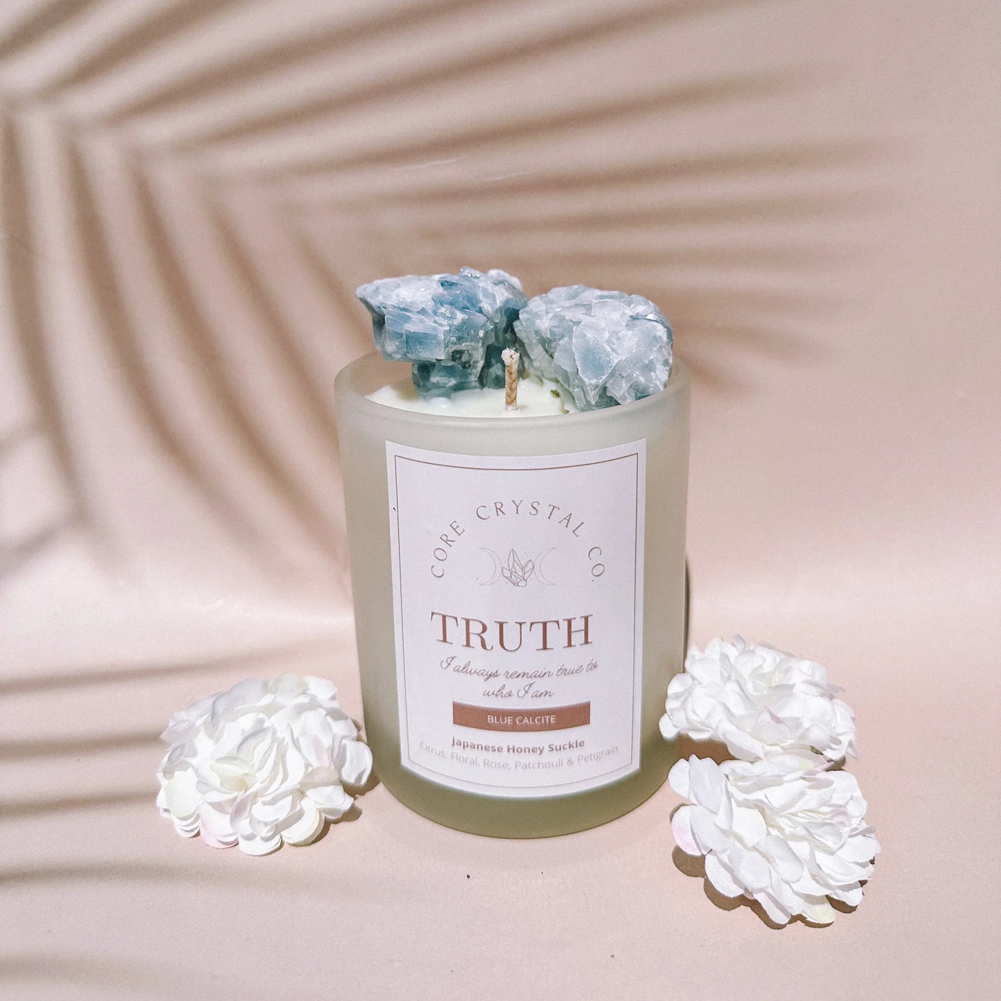 TRUTH Japanese Honey Suckle Crystal Infused Candle