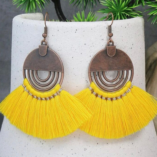 Yellow round tassels 214