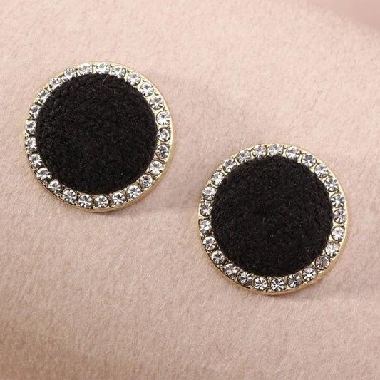 black stud earrings 243