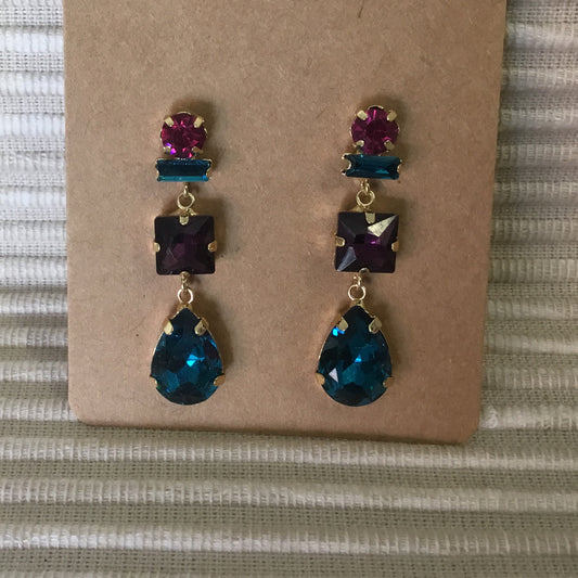 Blue Purple Blue Drop earrings 67