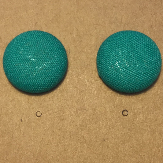 Teal Fabric Stud 104