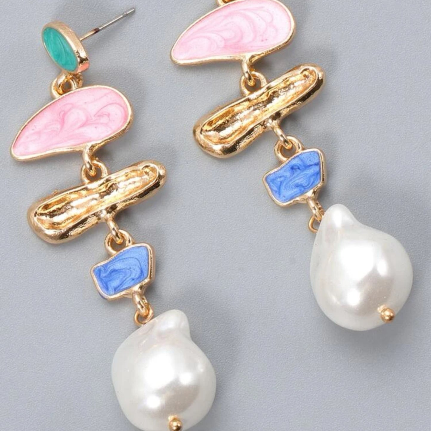 Pearl Gold Colour Dangle earrings 83